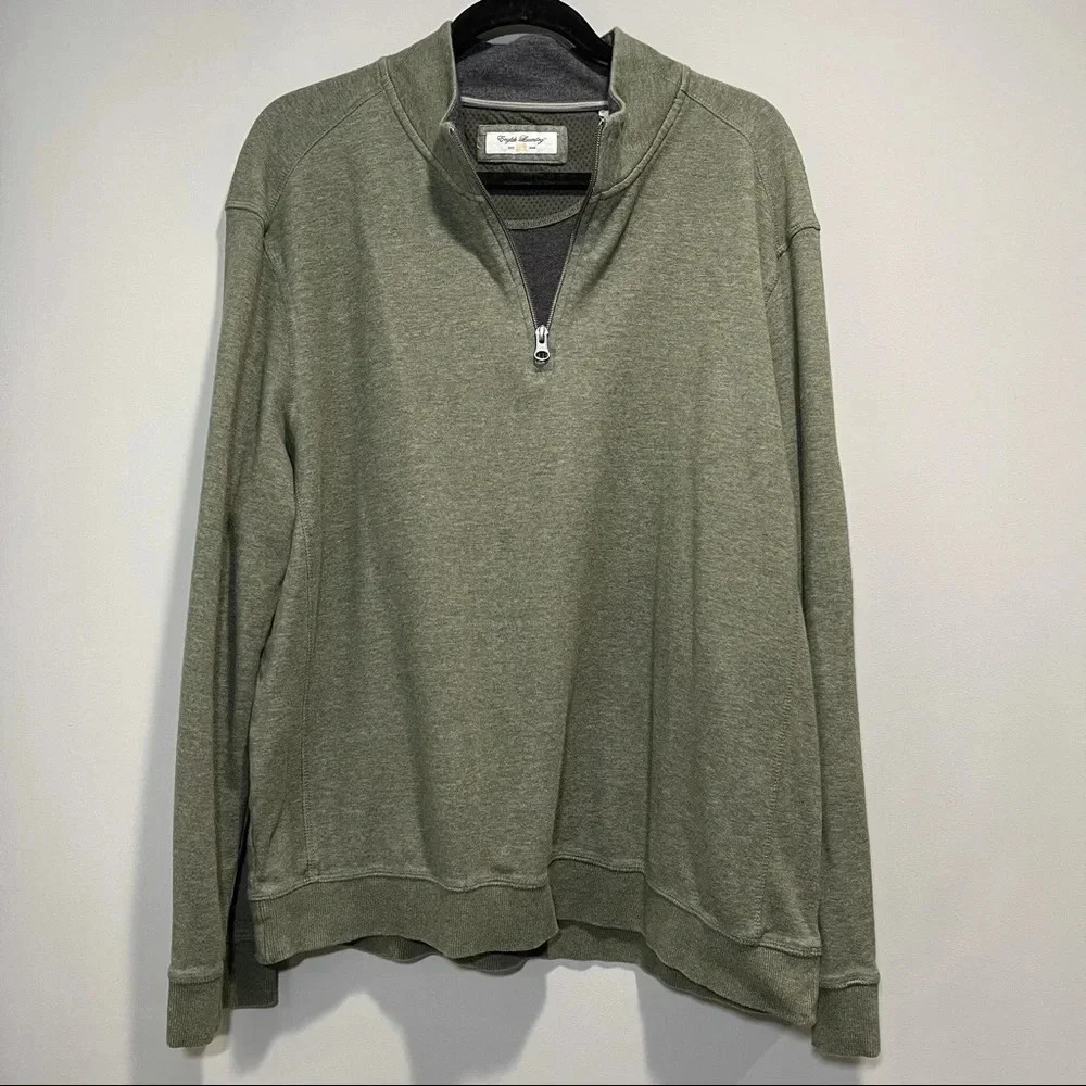 English Laundry Pull up  sweatshirt 1/4 zipper - Picture 2 of 10